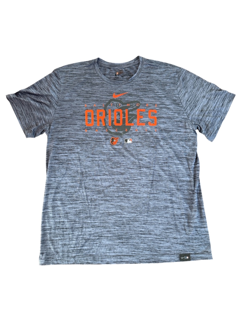 Nike Baltimore Orioles authentic MLB Gray Performance Tee NWOT dri-fit XL